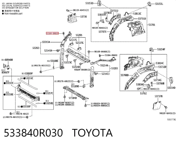  533840R030 Toyota