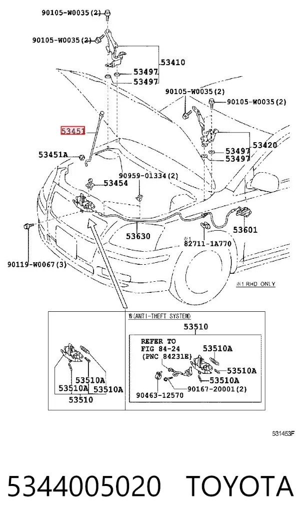  5344005020 Toyota