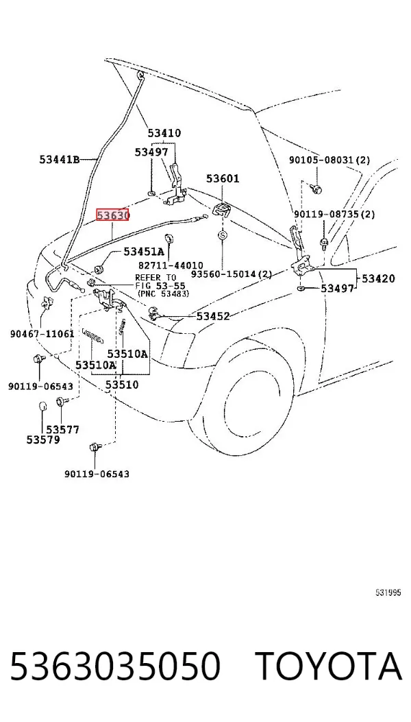  5363035050 Toyota