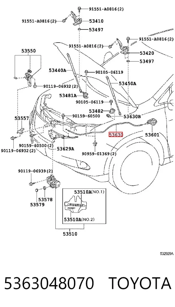  5363048070 Toyota