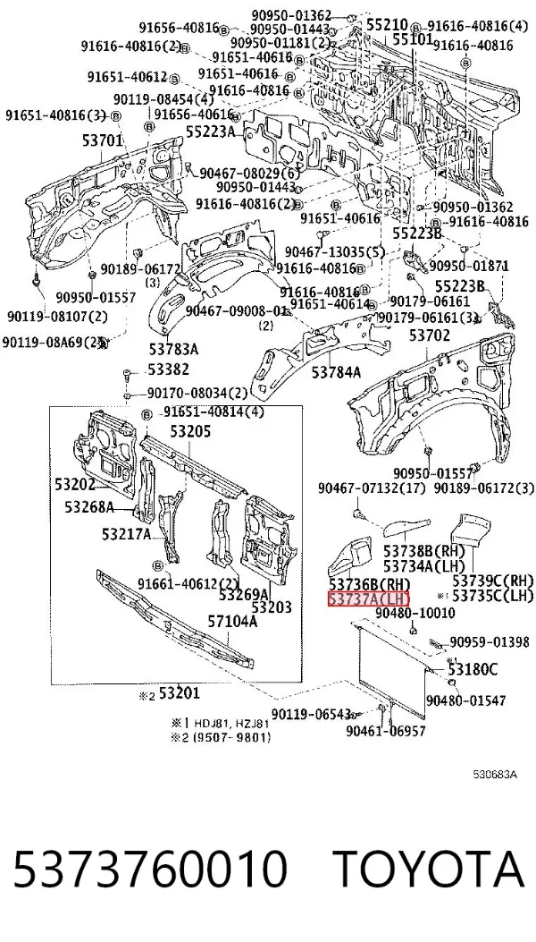  5373760010 Toyota