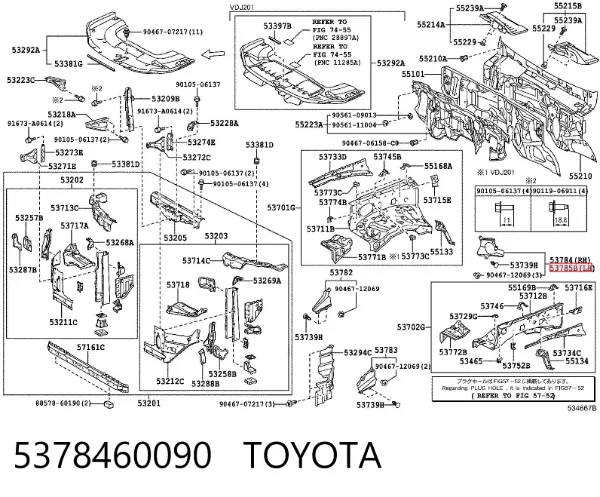  5378460090 Toyota