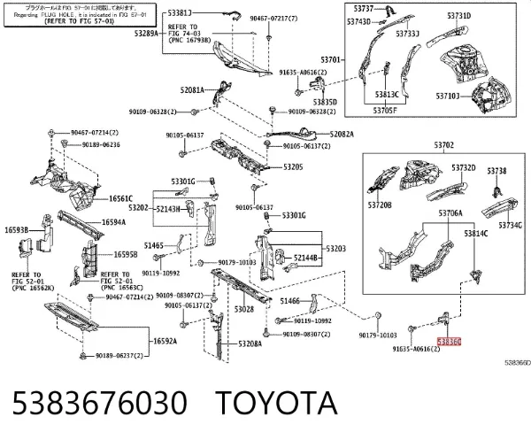  5383676030 Toyota