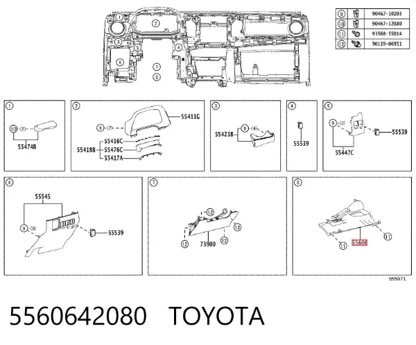 5560642080 Toyota
