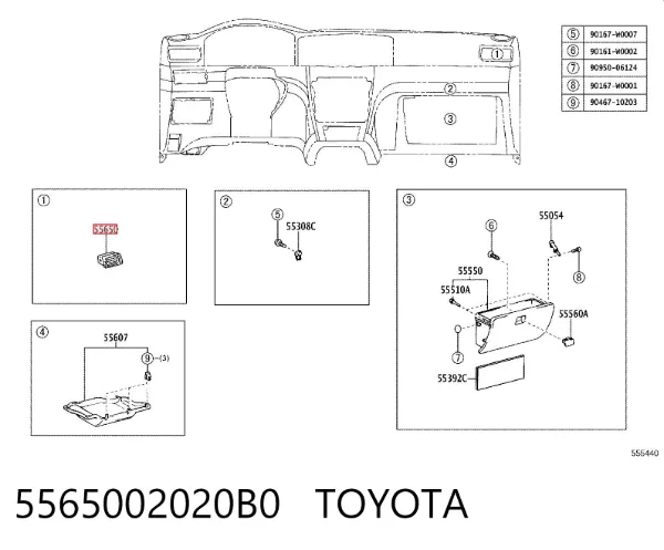  5565002020B0 Toyota