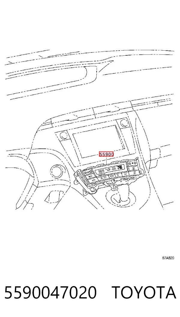 Блок управління кондиціонером Toyota Prius ZVW30