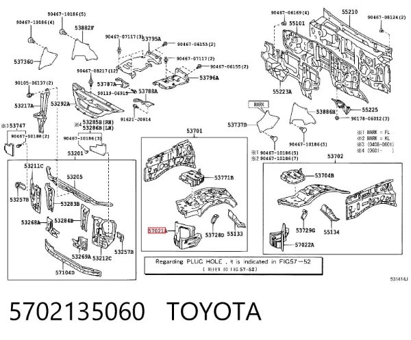  5702135060 Toyota