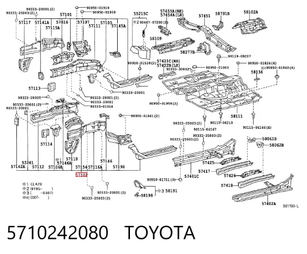  5710242080 Toyota