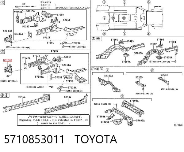  5710853011 Toyota