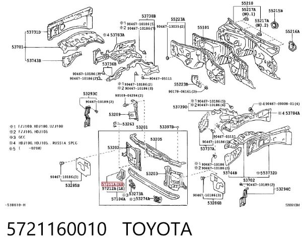  5721160010 Toyota