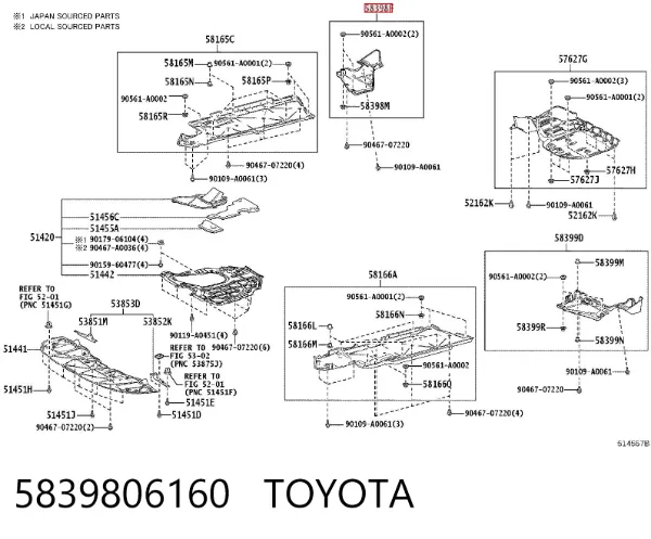  5839806160 Toyota