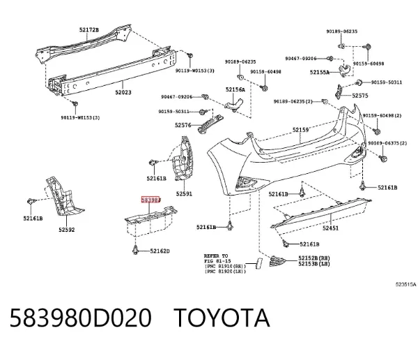  583980D020 Toyota