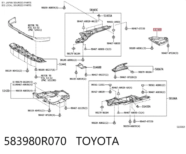  583980R070 Toyota