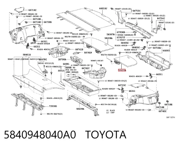  5840948040A0 Toyota