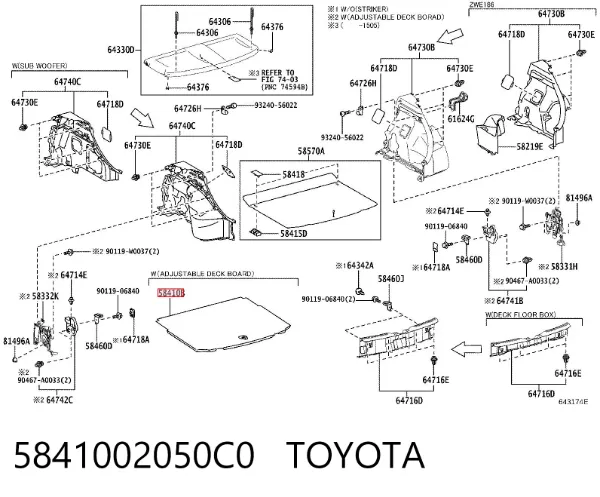  5841002050C0 Toyota