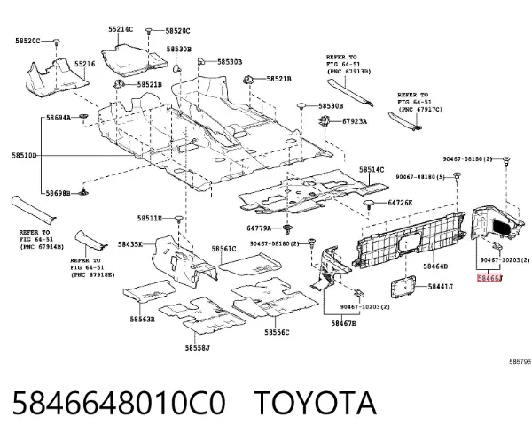  5846648010C0 Toyota