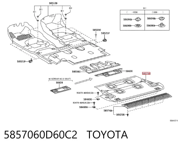  5857060D60C2 Toyota