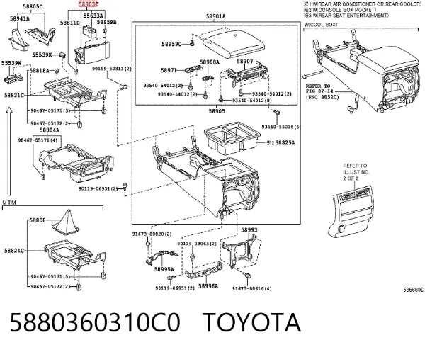  5880360310C0 Toyota