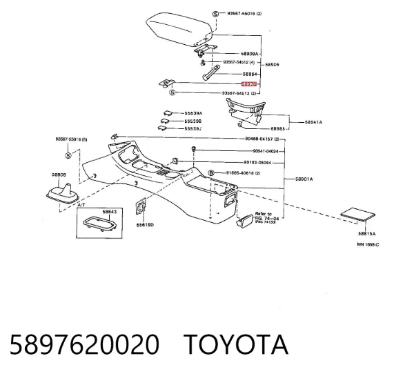  5897620020 Toyota