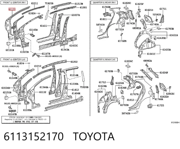  6113152170 Toyota