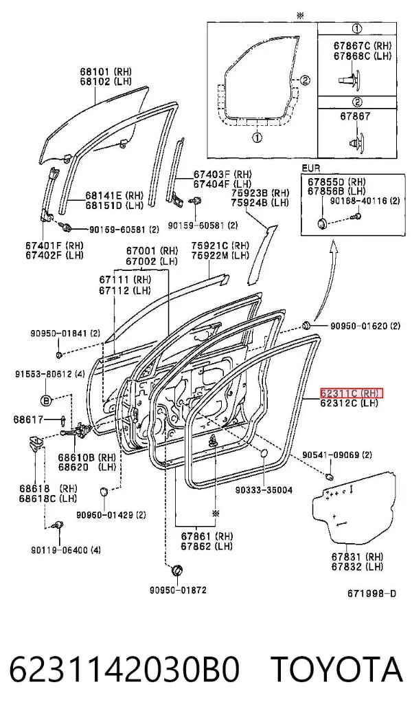  6231142030B0 Toyota