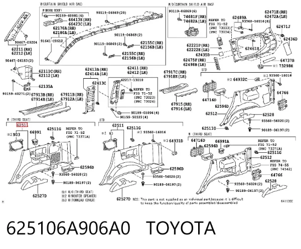  625106A906A0 Toyota