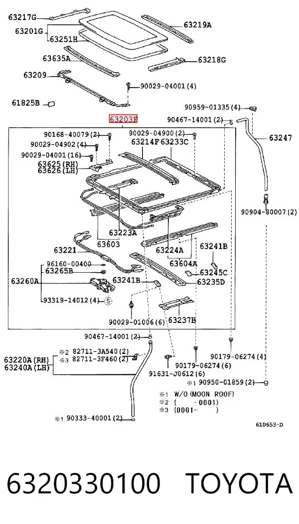  6320330100 Toyota
