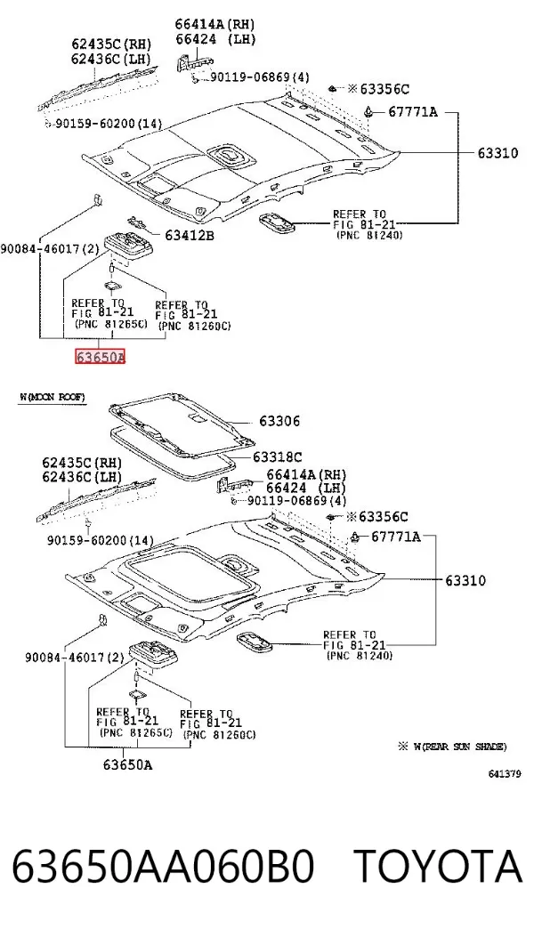  63650AA060B0 Toyota