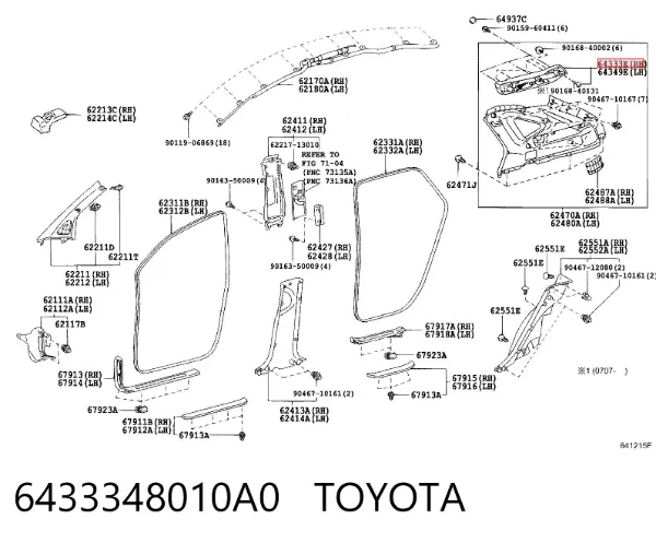  6433348010A0 Toyota