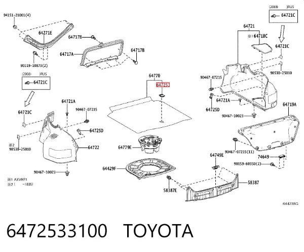  6472533100 Toyota