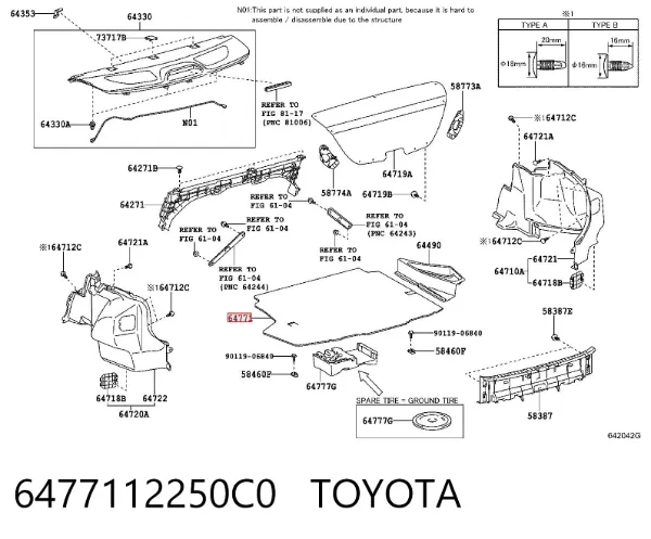  6477112250C0 Toyota