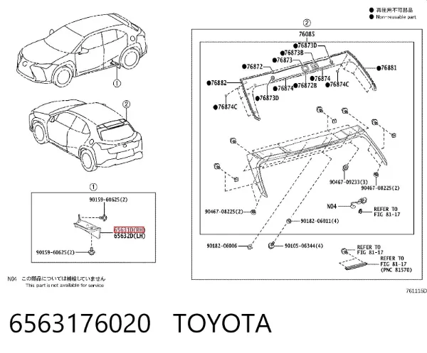  6563176020 Toyota