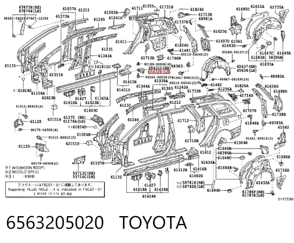  6563205020 Toyota