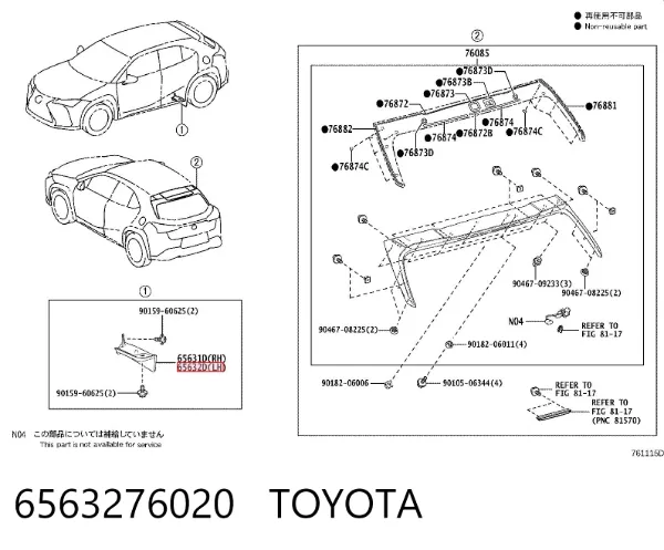  6563276020 Toyota