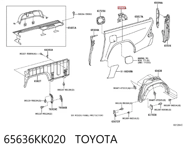  65636KK020 Toyota