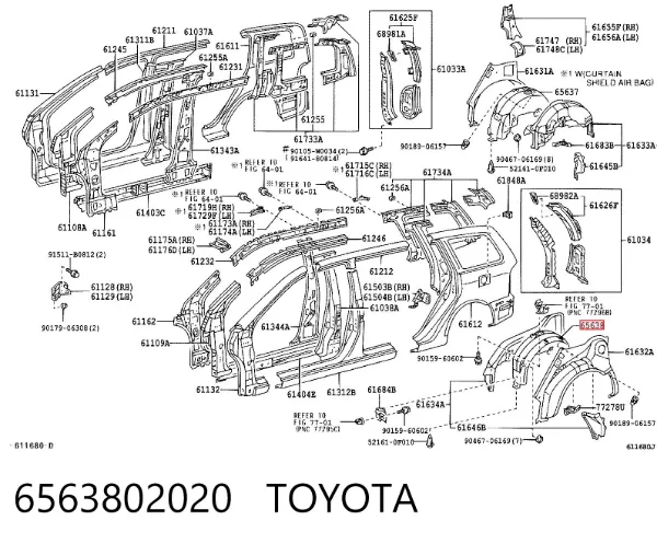  6563802020 Toyota