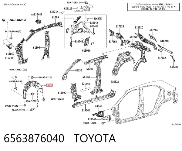  6563876040 Toyota