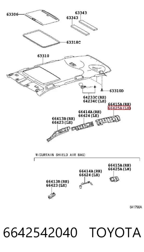  6642542040 Toyota
