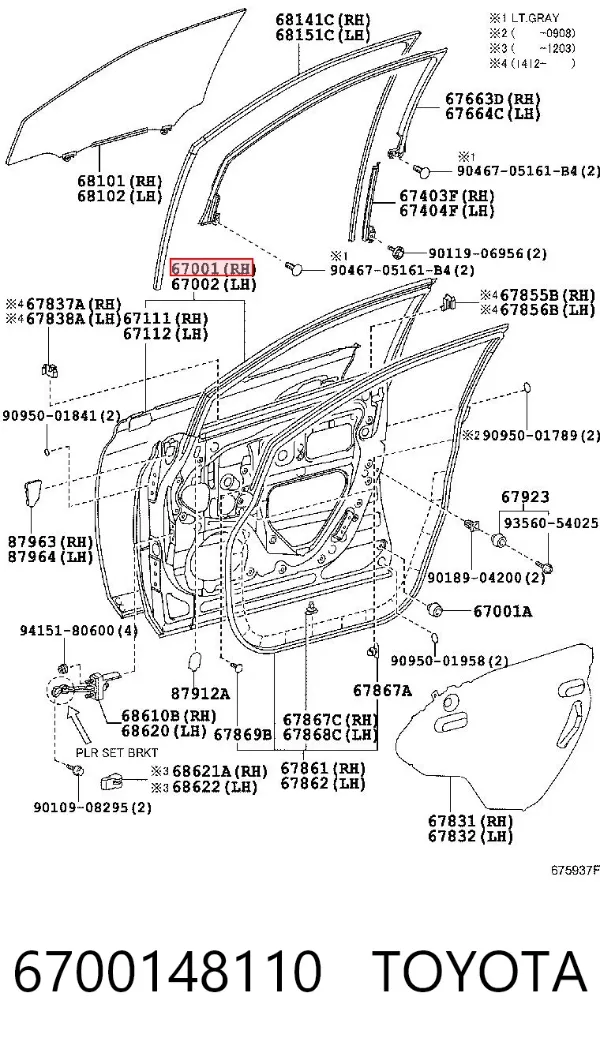 Двері праві передні Lexus RX 270/350/450H