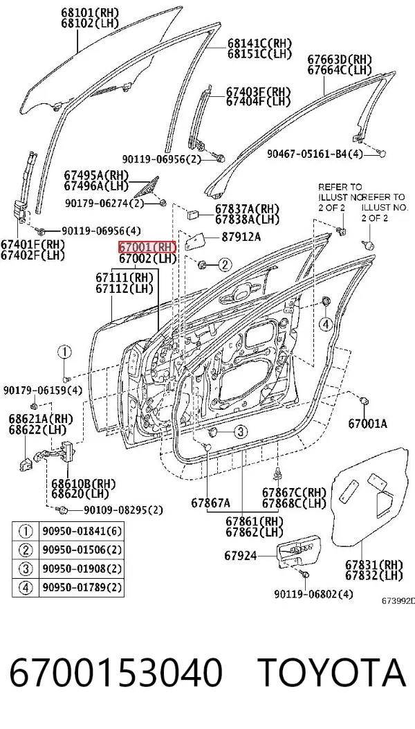 Двері праві передні Lexus IS E2