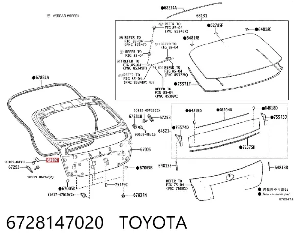  6728147020 Toyota