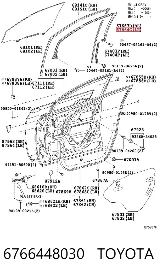  6766448030 Toyota