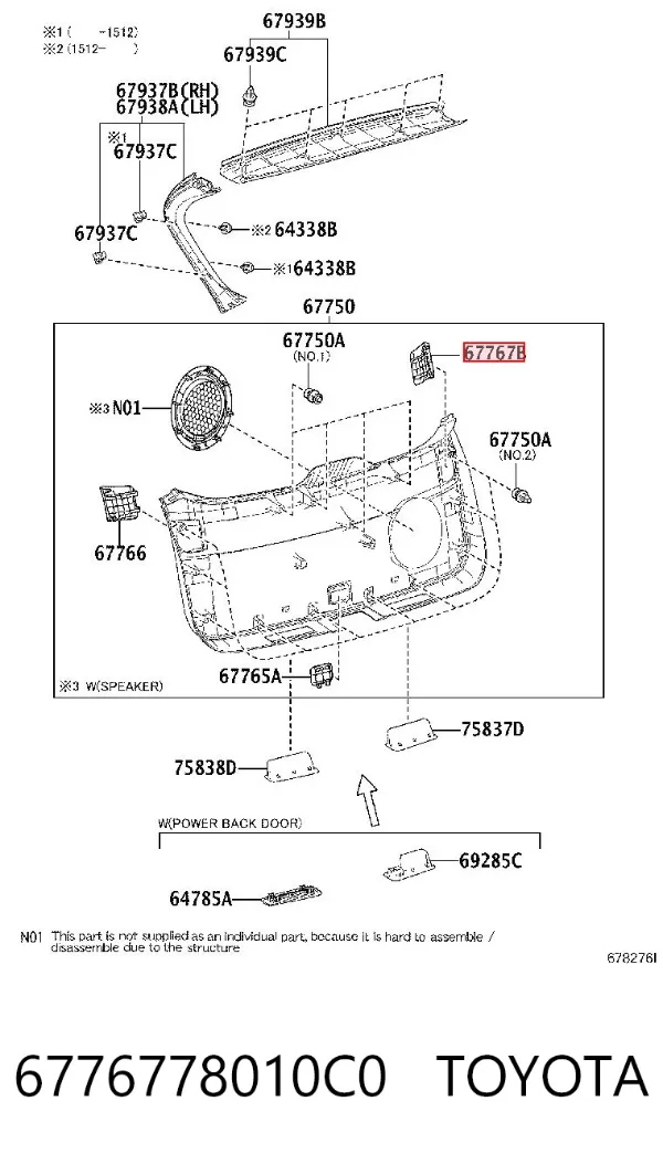  6776778010C0 Toyota