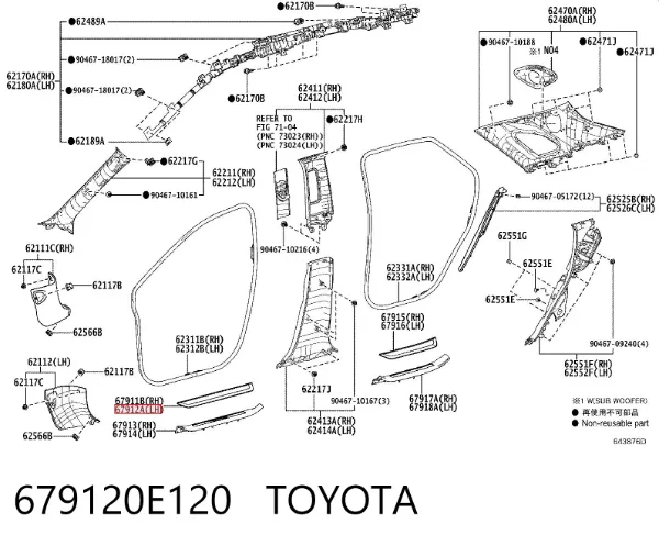  679120E120 Toyota