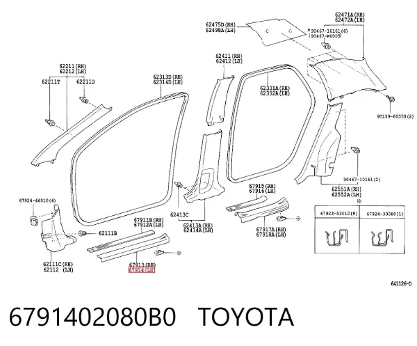  6791402080B0 Toyota