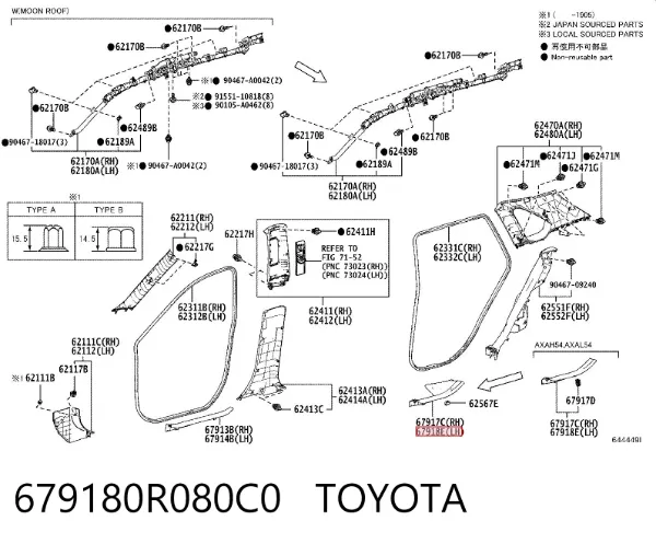  679180R080C0 Toyota