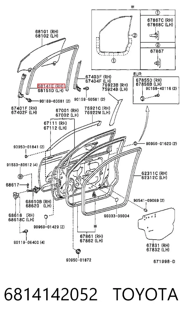  6814142052 Toyota