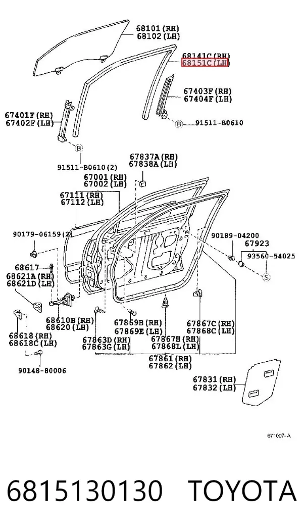  6815130130 Toyota