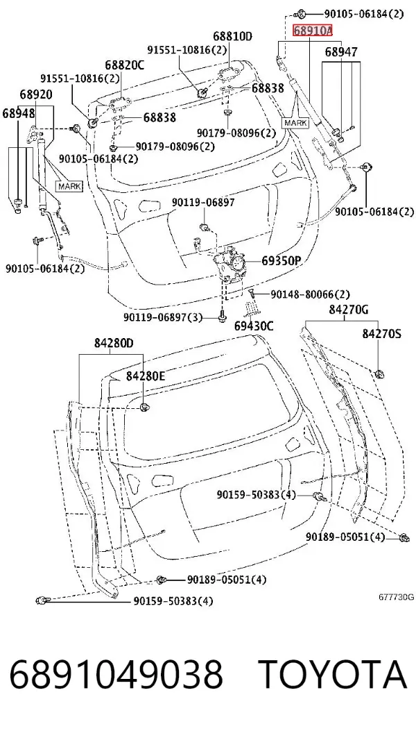  6891049038 Toyota