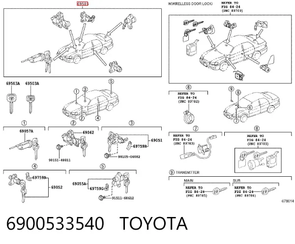  6900533540 Toyota